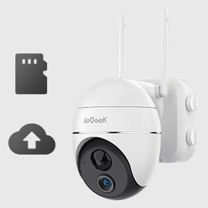 güvenlik kamerası SD kart ve bulut kullanır