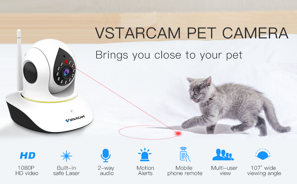 VStarcam kedi kamerası evcil hayvan kamerası