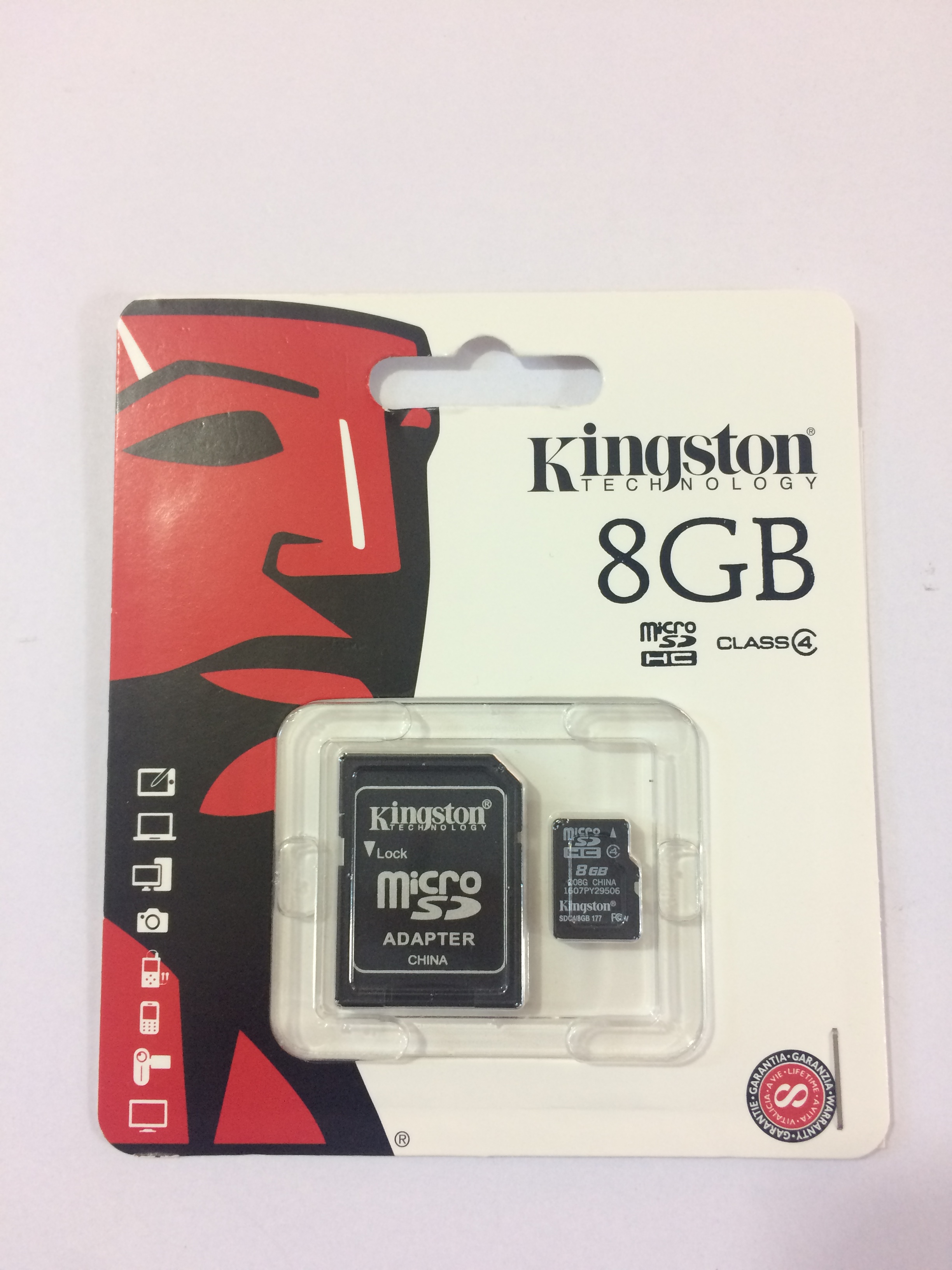 KINGSTON  8 GB MICRO SD CARD(class 4)
