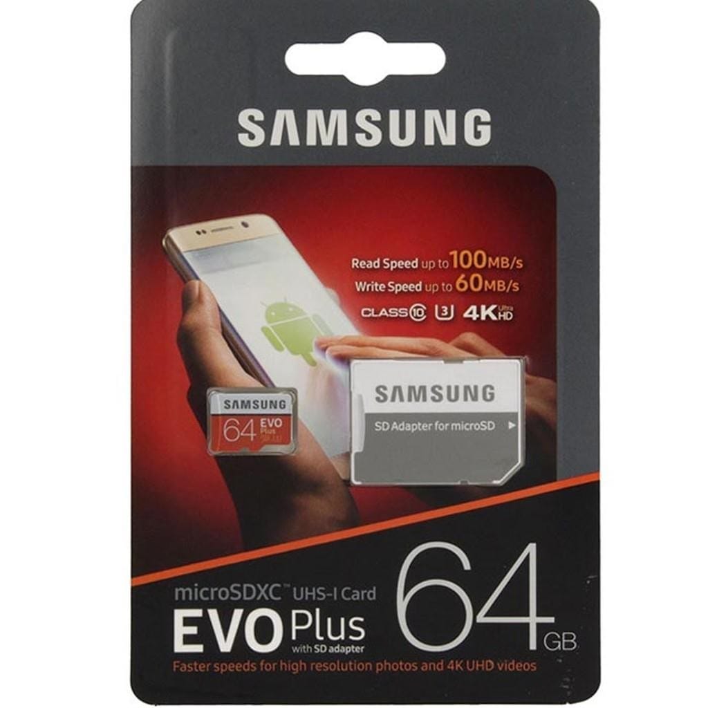 Samsung Evo Plus 64GB Microsd Hafıza Kartı MB-MC64GA/TR
