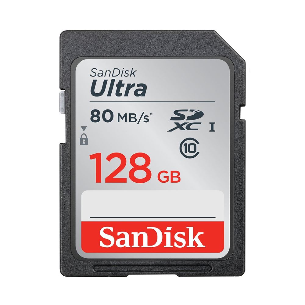 SANDISK 128GB ULTRA SDXC 80MB/S C10 HAFIZA KARTI SDSDUNC-128G-GN