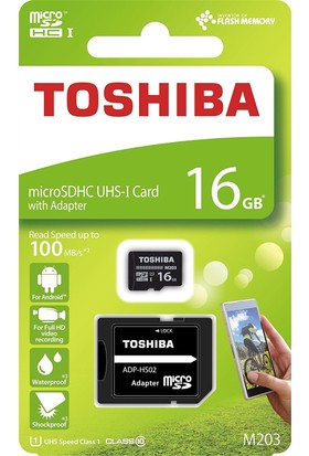 Toshiba 16Gb 100Mb/Sn Microsdhc™ Uhs-1 Class10