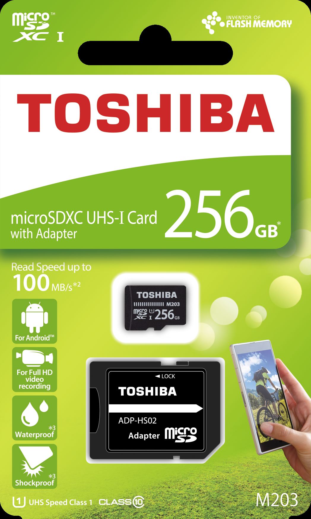 TOSHIBA 256GB MICRO SDXC UHS-1 C10 100MB -EXCERIA