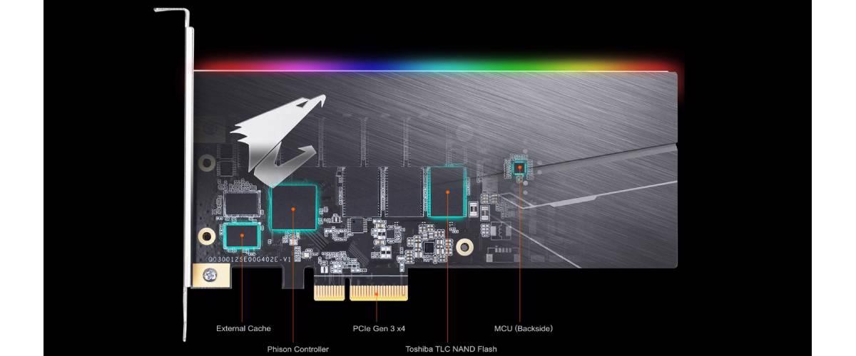 Gigabyte Aorus 1 TB RGB AIC NVMe SSD