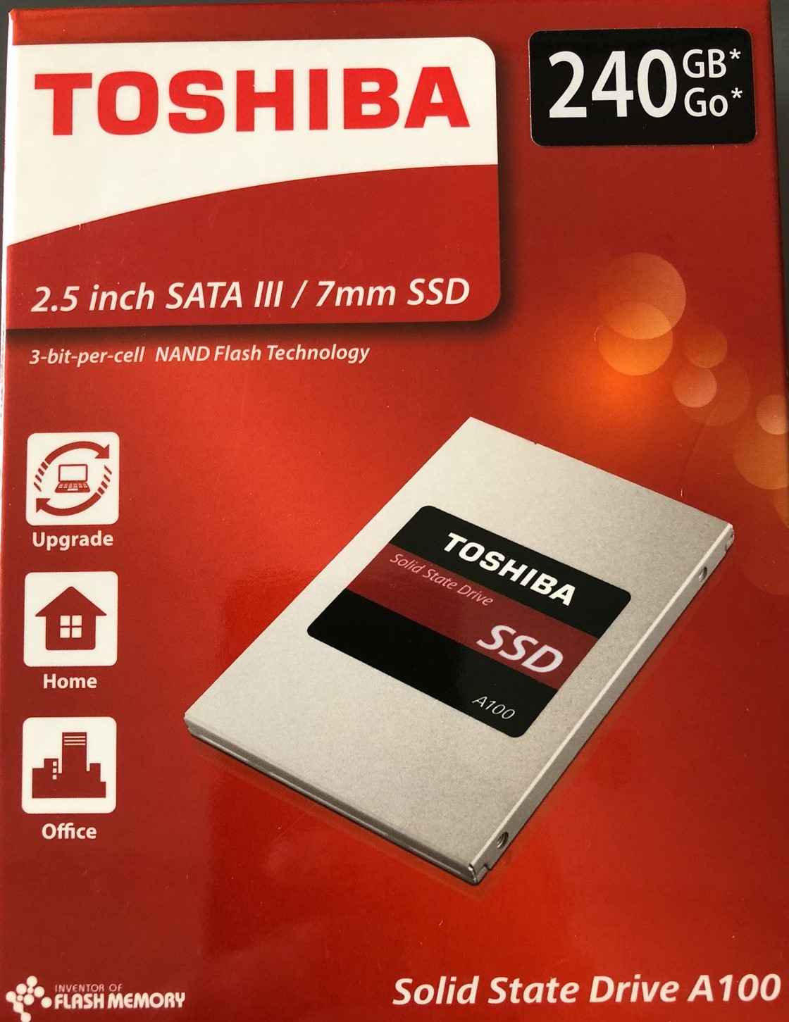 TOSHIBA A100 240 GB 2.5" SATA3 SSD 550/480 (THN-S101Z2400E8)