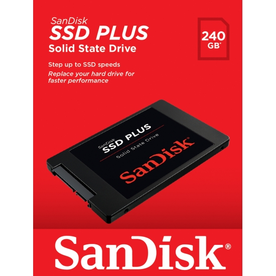Sandisk SSD Plus 240GB 530MB-440MB/s Sata3 2.5" SSD