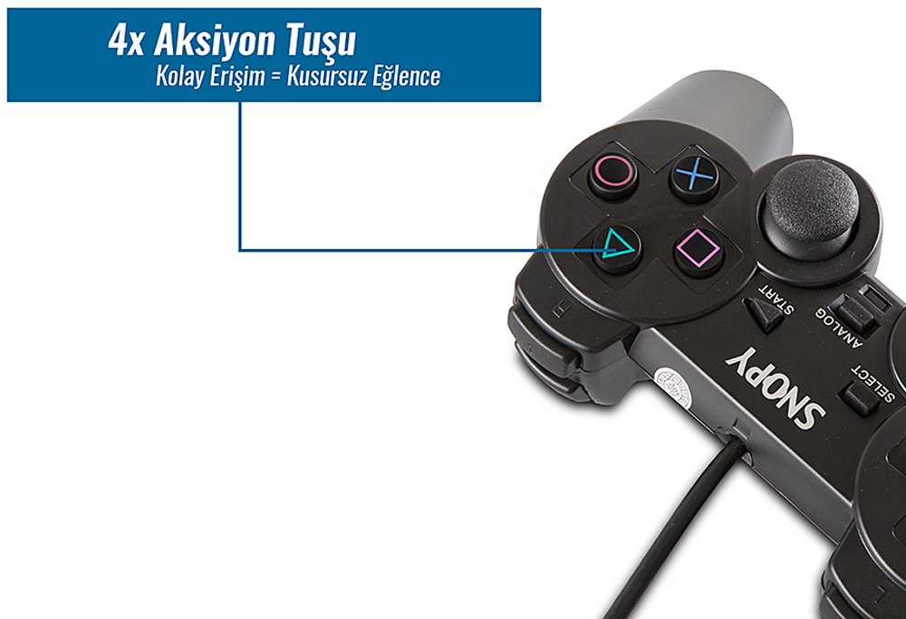 Snopy Sg 606 Usb Ps2 Ps3 Pc Joypad Oyun Kolu Fiyatlari Ve Ozellikleri