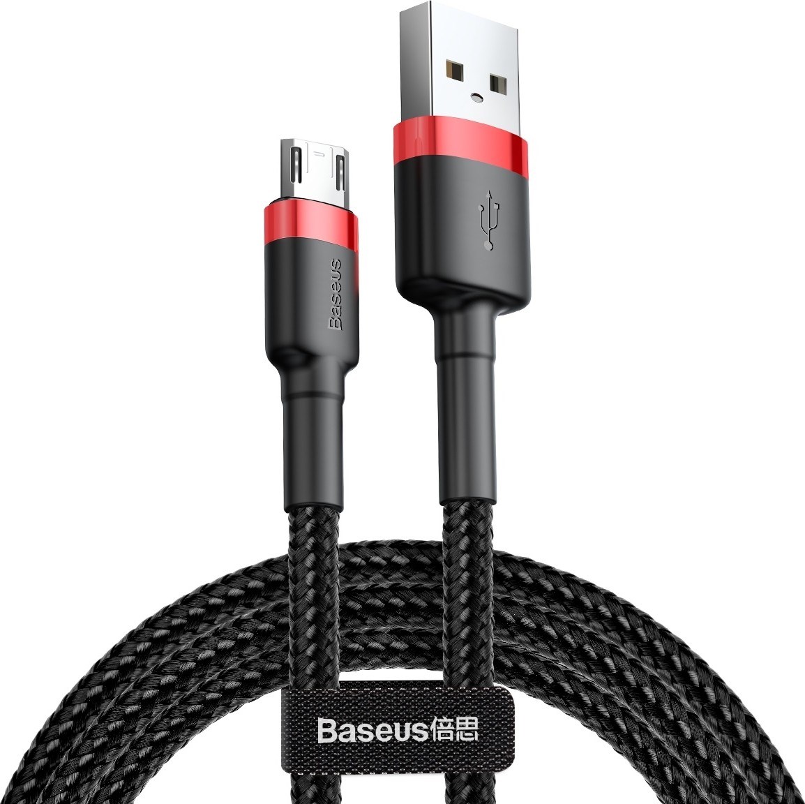 Baseus Cafule Cable USB For Micro 2.4A 1 m Siyah-Kırmızı