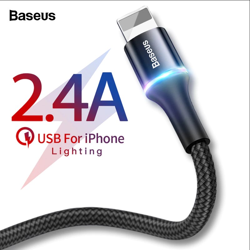 Baseus iPhone Lightning 2.4A Apple Usb Hızlı Şarj Kablosu