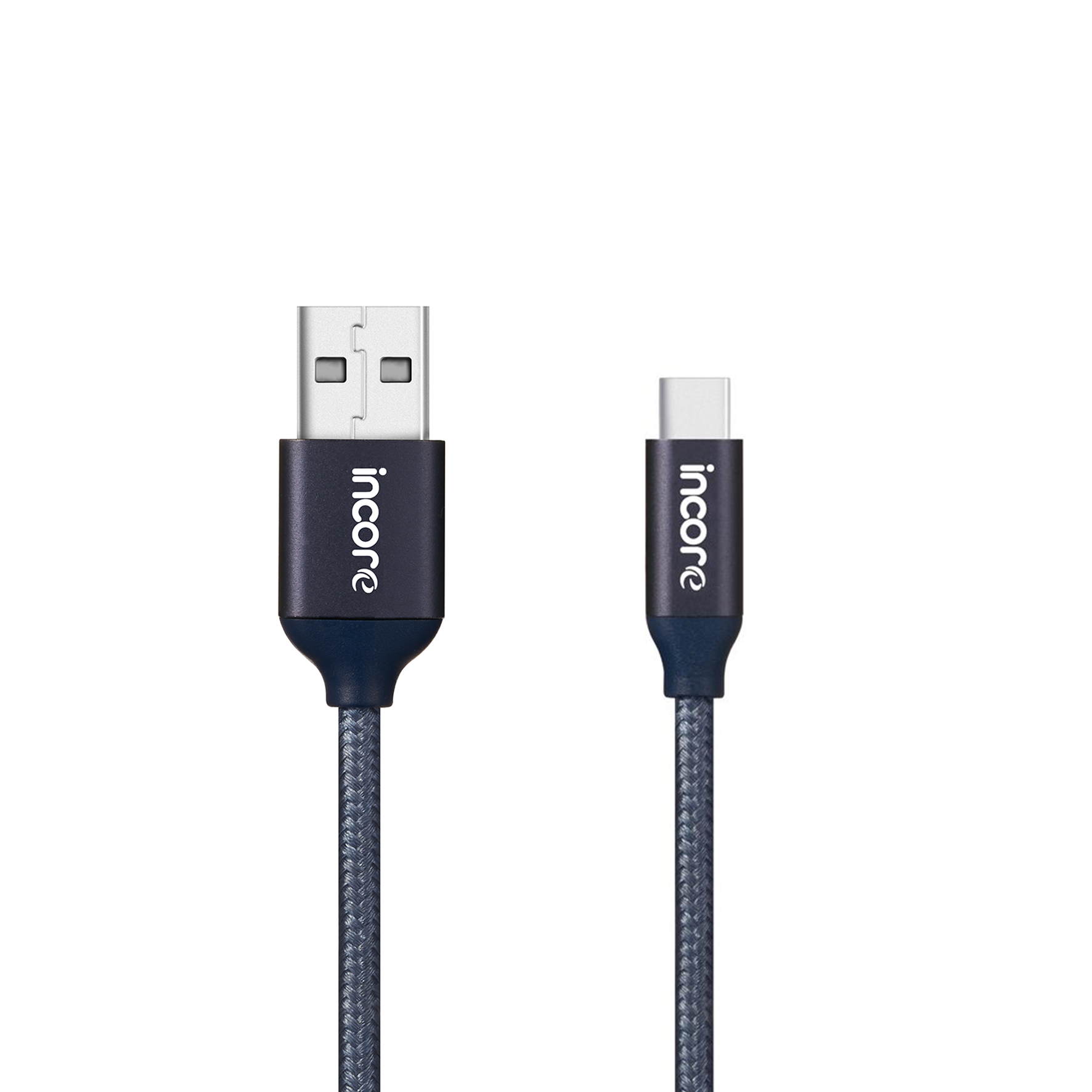 INCORE inLine USB-C Type-C 2 Metre Gri Örgülü Hızlı Şarj Kablosu