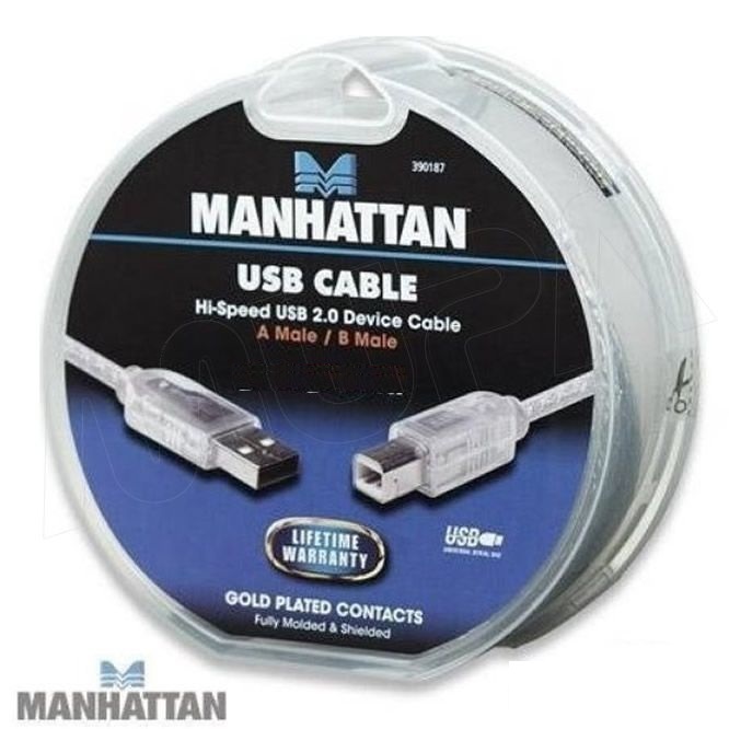 Manhattan YAZICI KABLOSU Yüksek Hızlı USB Aygıt Kablosu 1.5MT