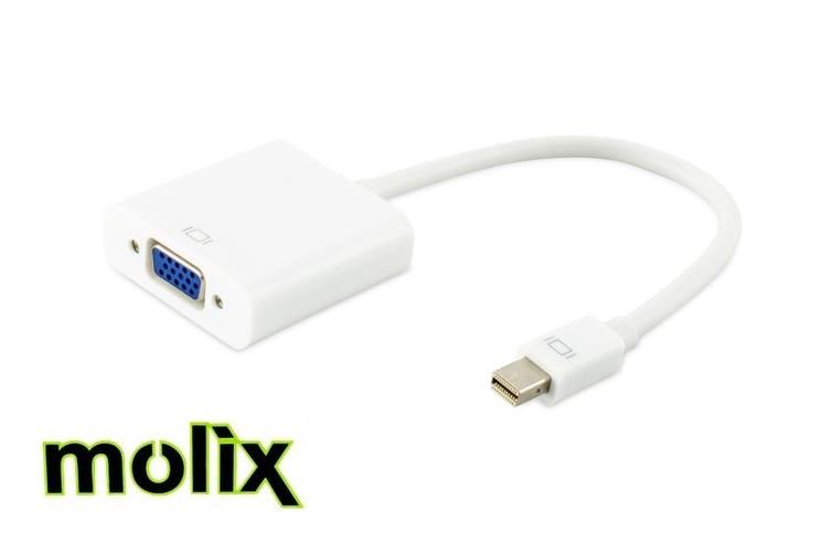 Molix Mini Display Port To Vga Çevirici Dönüştürücü Adaptör