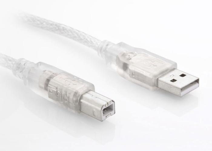 S-Link Sl-U2005 Usb2.0 5M Şeffaf Yazıcı Kablo