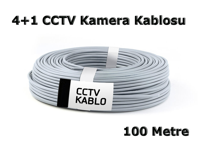 SCC- 4+1 100 Metre 0,22 A Kalite CCTV Kablo