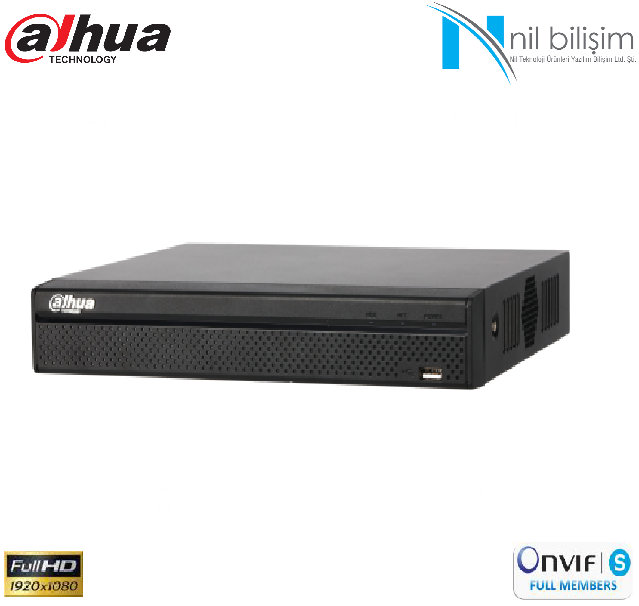 DAHUA DHI-NVR4116HS-4KS2 16 Kanal Kompakt 1U 4K ve H.265 Lite NVR