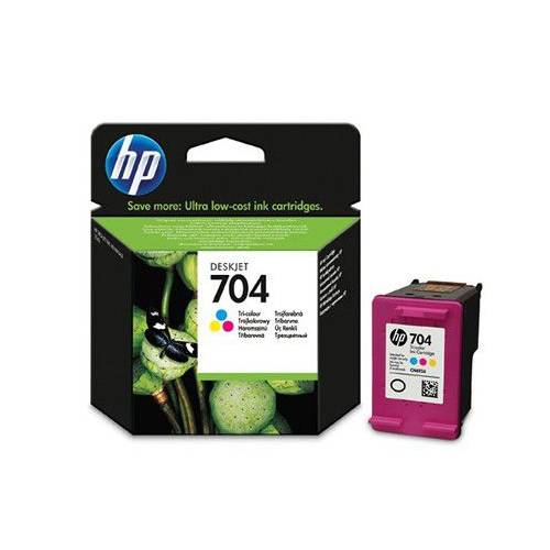 HP 704 Renkli Orijinal Kartuş kutusuz  CN693AE 200 Sayfa