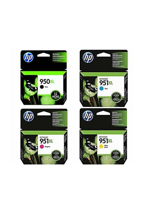 HP 950XL/951XL 4 Renk Kartuş Seti