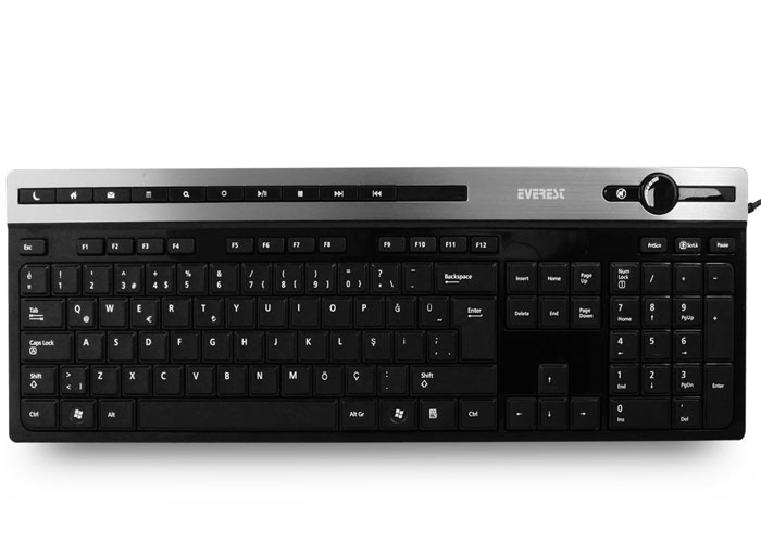 Everest KB-2930 Siyah USB Q Multimedia Klavye