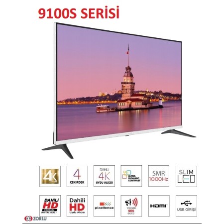 VESTEL 43UB9100S 110CM ULTRAHD 4K UYDU ALICILI SMART LED TV
