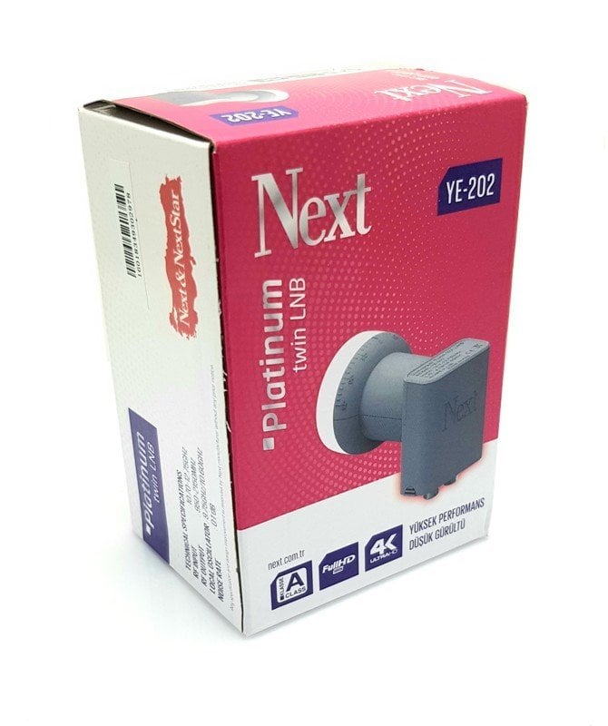 Next YE-202 Platinum Twin LNB 0.1dB Full HD 4K