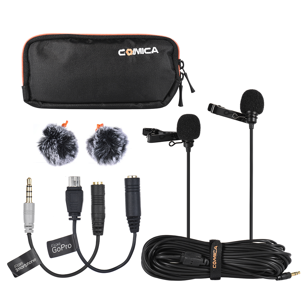 Микрофон петличка. Микрофон comica CVM-d02. Петличный микрофон Lavalier Microphone. Двойной петличный микрофон comica 6м. Микрофон comica CVM-d02 14704.