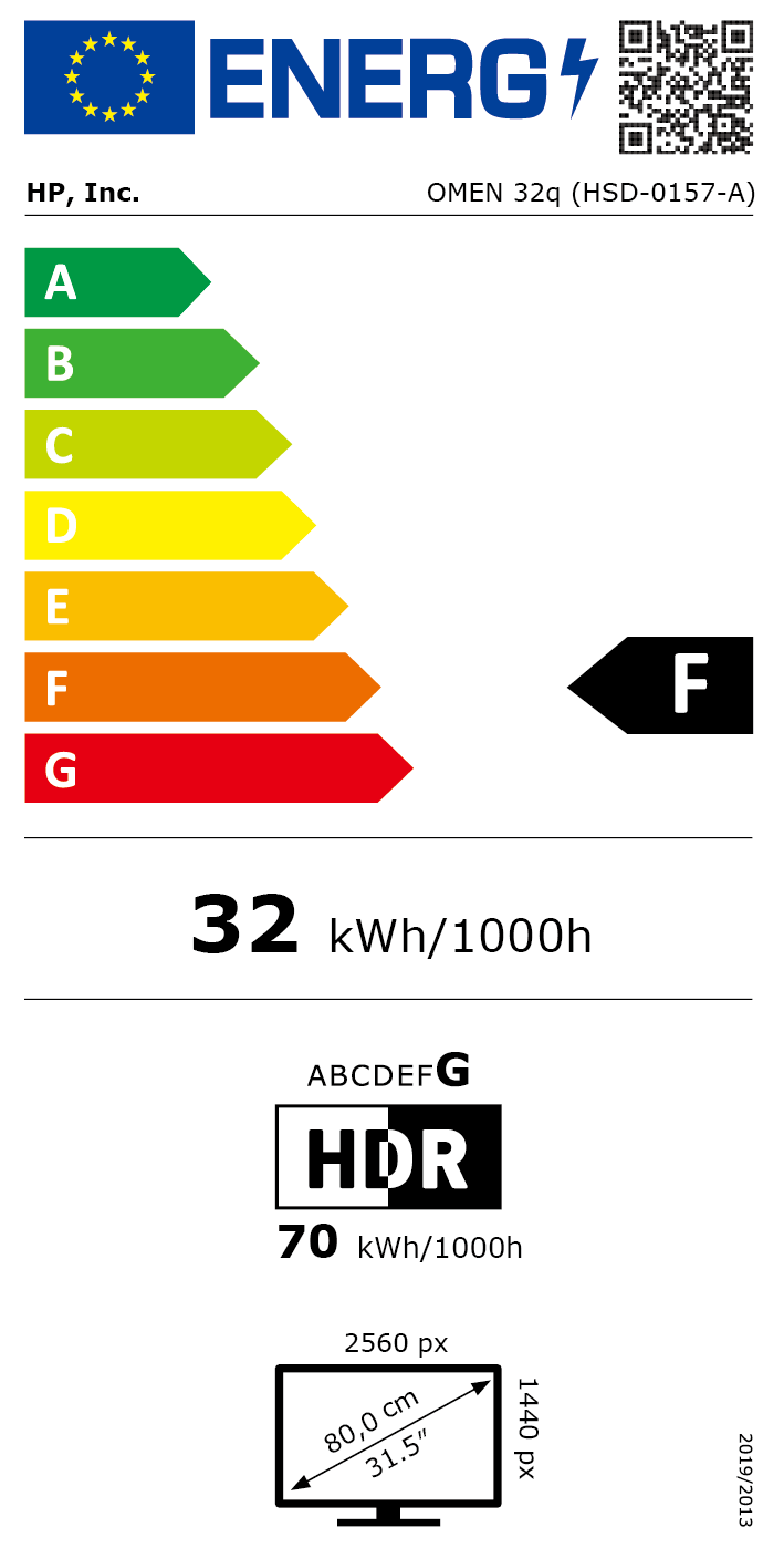 Enerji verimliliği sınıfı etiketi görüntüsü