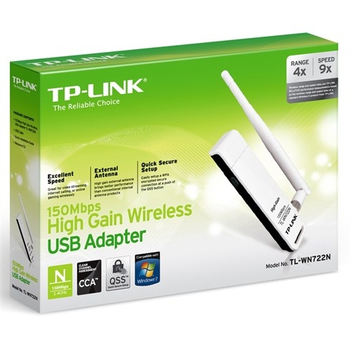 TP-LINK TL-WN722N 150 MPS USB WIRELLES ADAPTÖR ANTENLİ