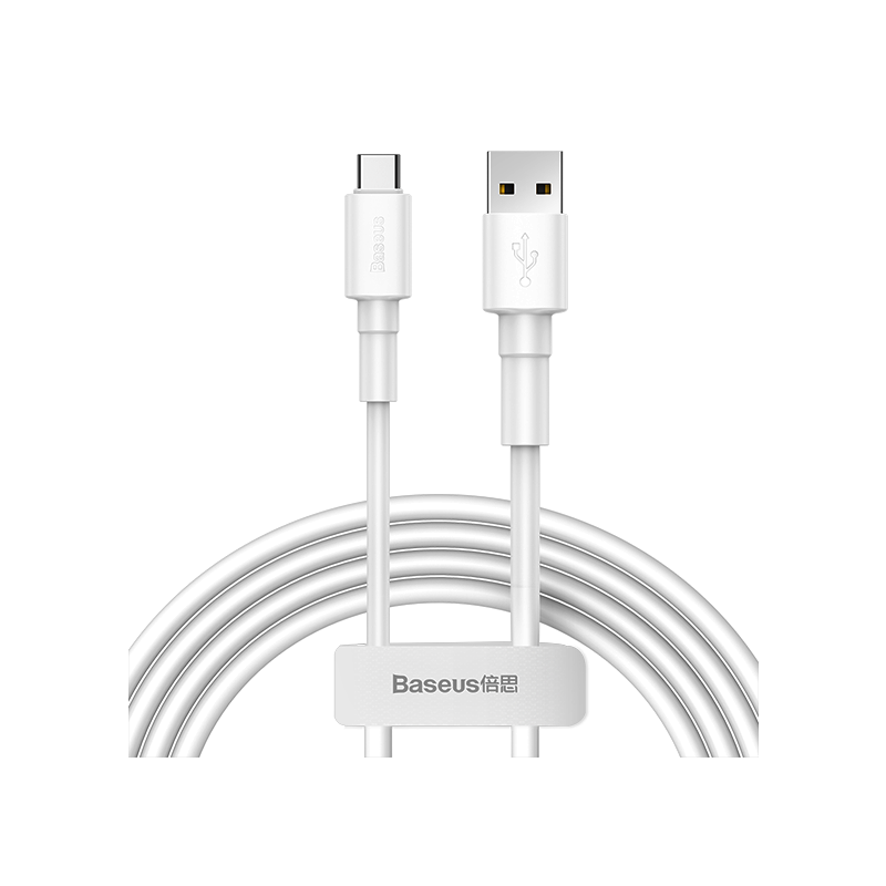 Baseus Type-C 3.0A Hızlı Şarj USB Kablosu 1 mt Beyaz