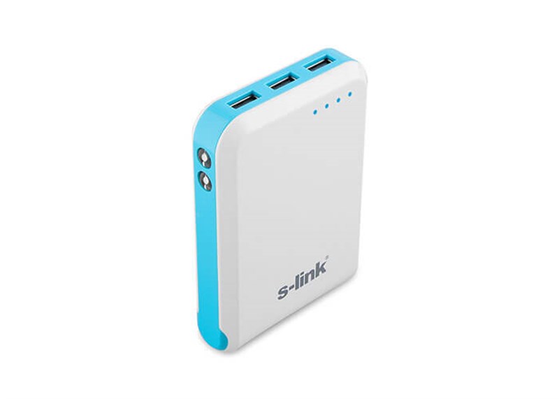S-link IP-955 10400mAh Powerbank Mavi Taşınabilir Şarj Cihazı