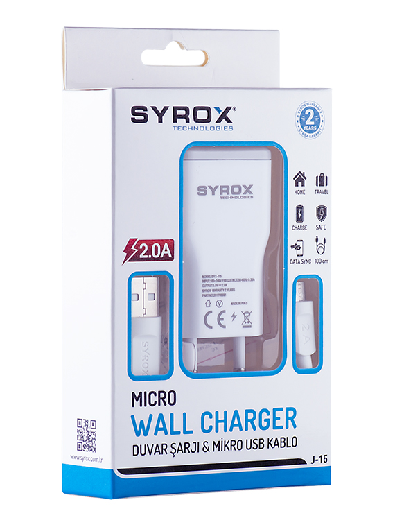 Syrox 2 MaH Micro (Mikro) Usb Şarj Cihazı J15