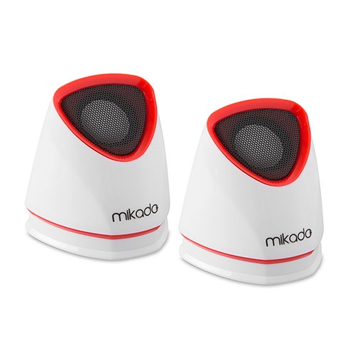 MIKADO MD-158 1+1 USB Kırmızı/Beyaz Hoparlör