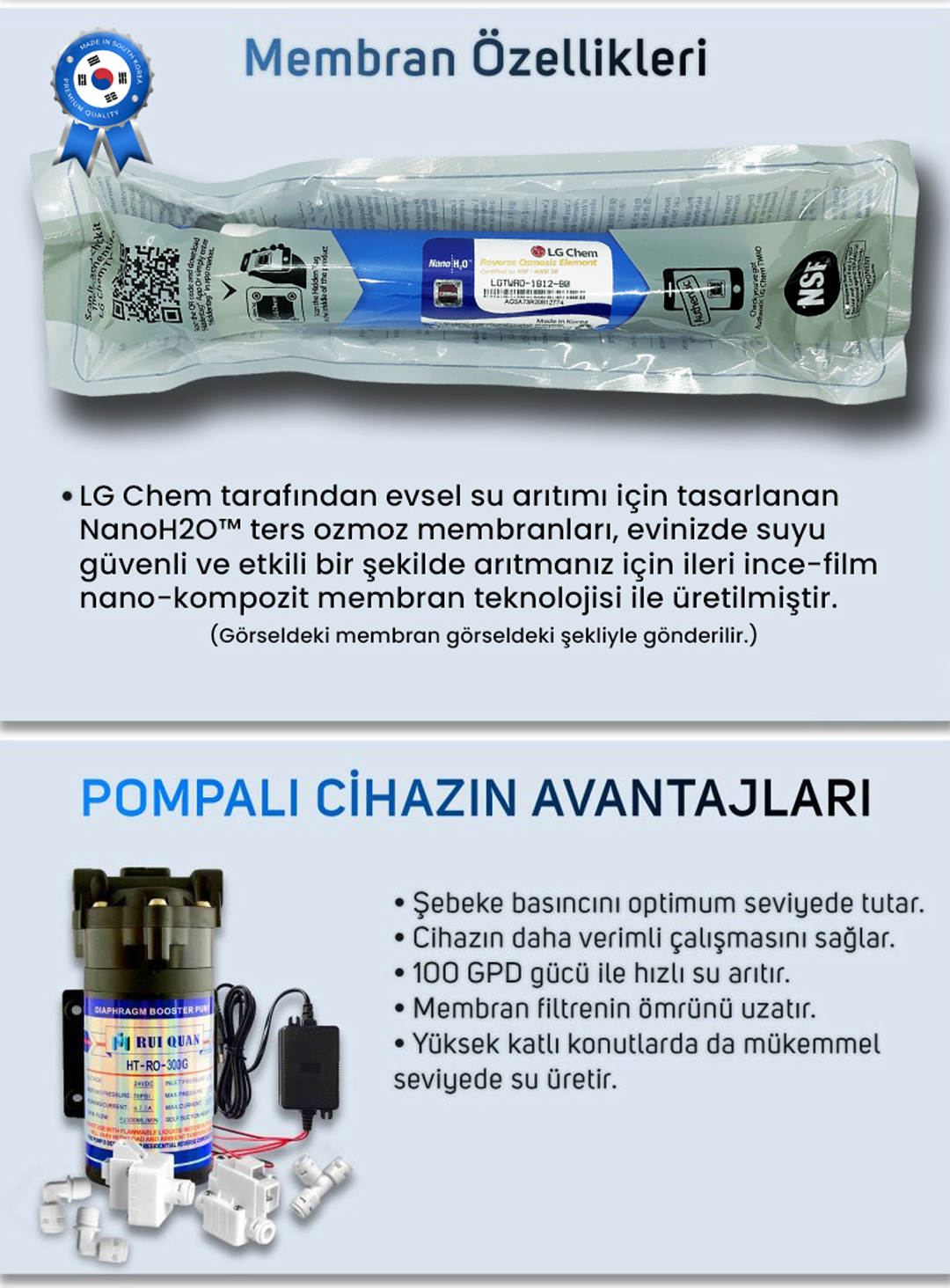 montaj dahil pompali 12 asama lg mem kapali kasa su aritma cihazi fiyatlari ve ozellikleri