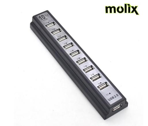 Molix 10 Port Usb 2.0 Usb Hub