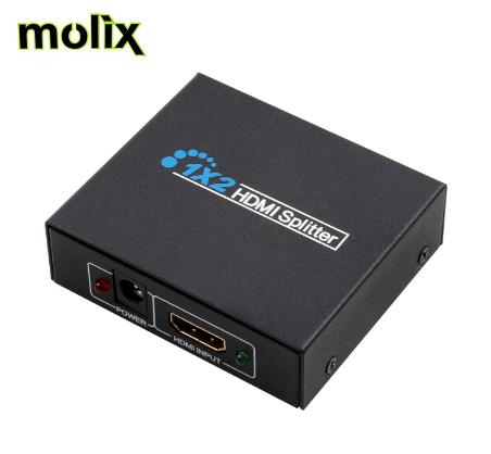 Molix 2 Port Hdmı Çoğaltıcı Splitter Hdmı 1.4V Çoklayıcı Dağıtıcı