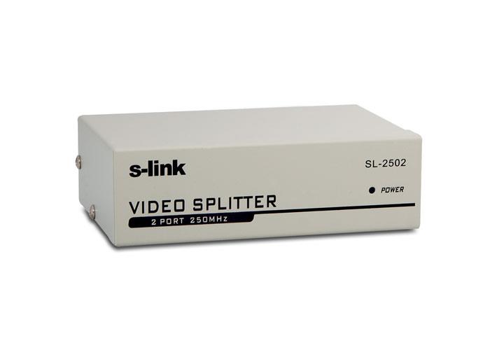 S Link Sl 2502 2 Vga 250Mhz Monitör Çoklayıcı Splitter