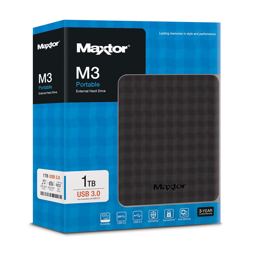 Maxtor Seagate M3 HX-M101TCB/GMR 1TB 2.5" USB3.0 Taşınabilir Disk