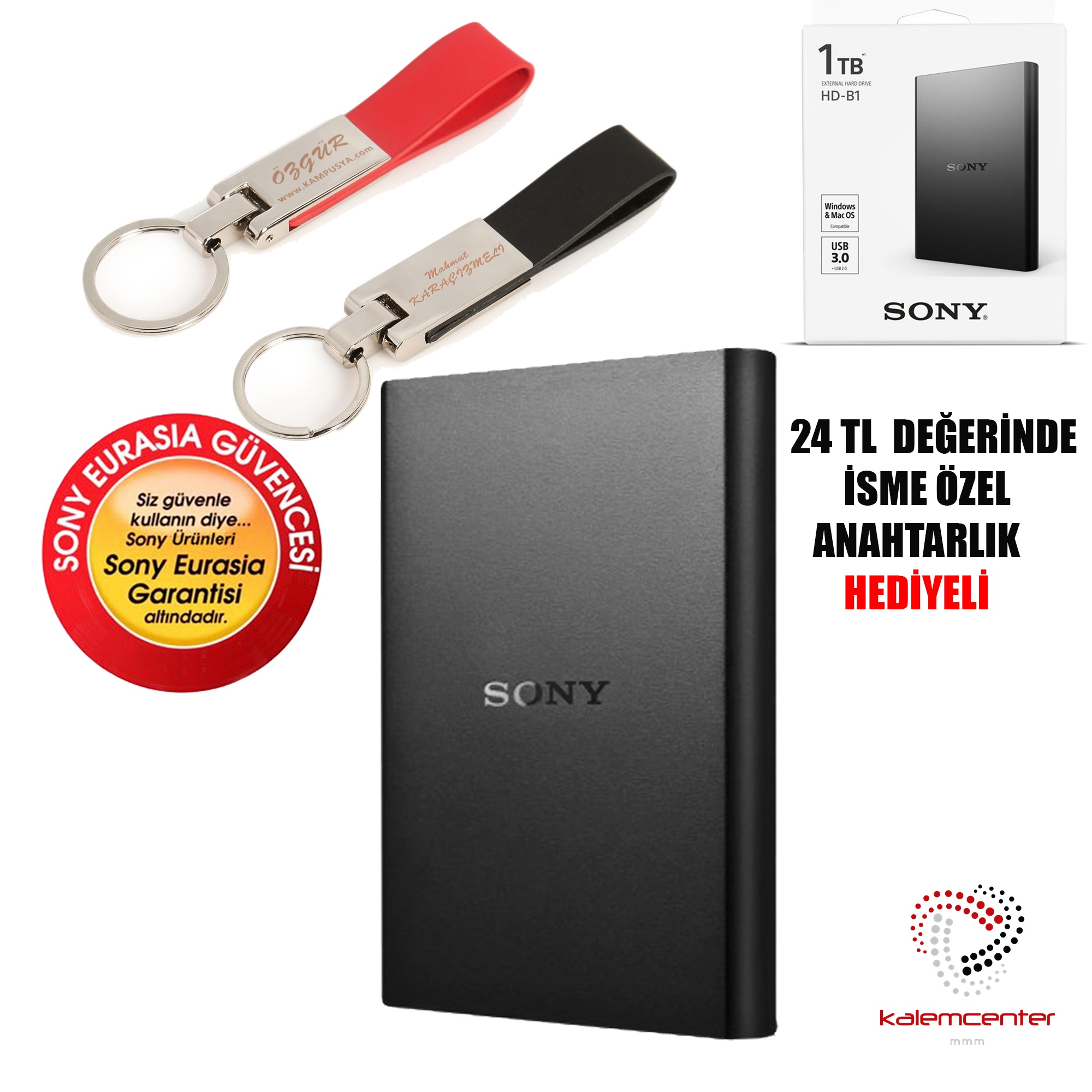 SONY HD-B1 2.5 inç 1 TB USB 3.0 Harici Disk