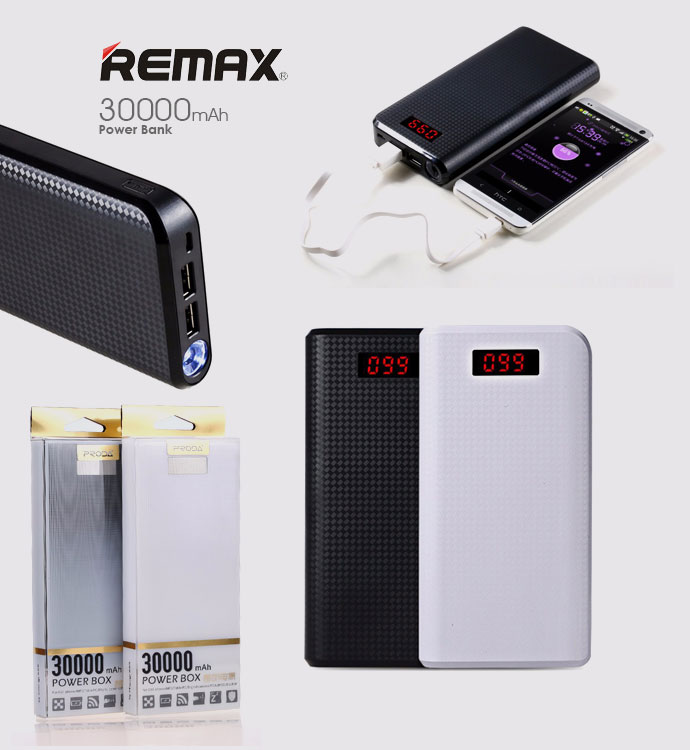 REMAX PRODA 30000 MAH POWERBANK TAŞINABİLİR ŞARJ ALETİ 2 USB Lİ