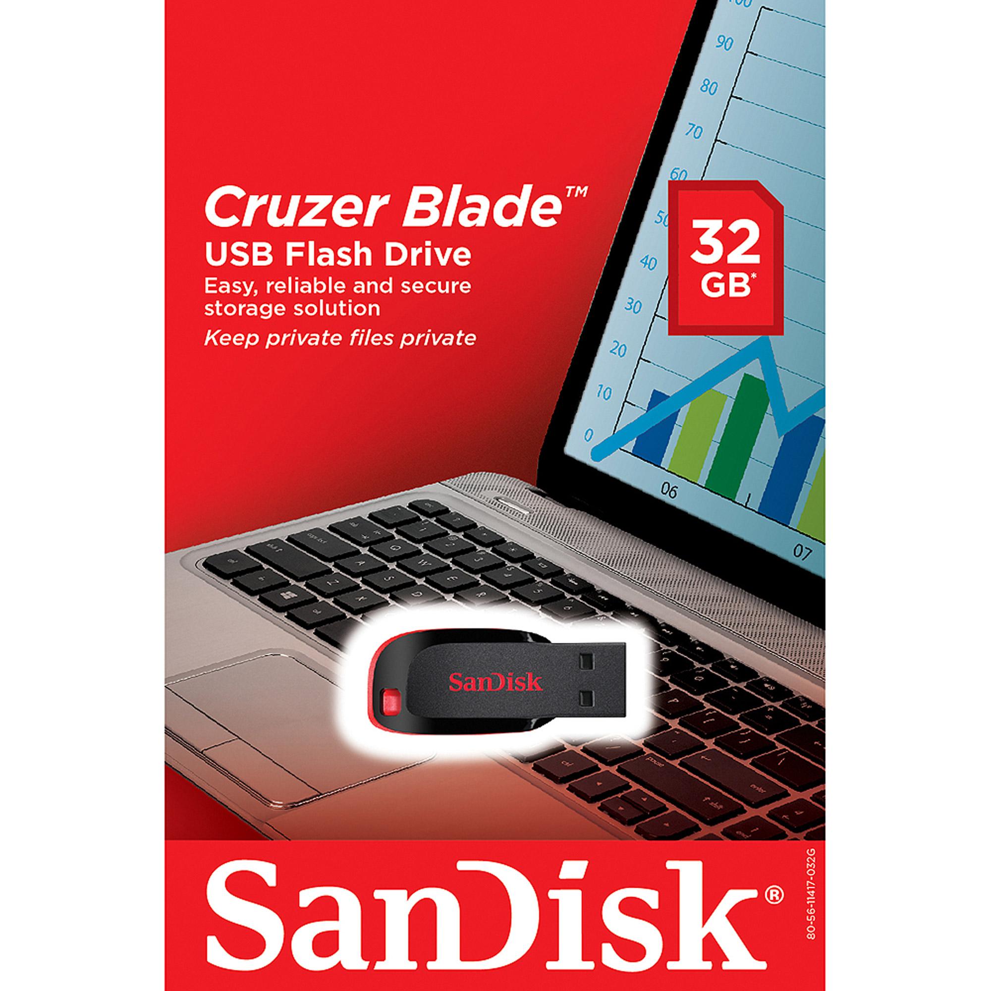 32Gb Sandisk Cruzer Blade SDCZ50-032G-B35 Usb Flash Bellek