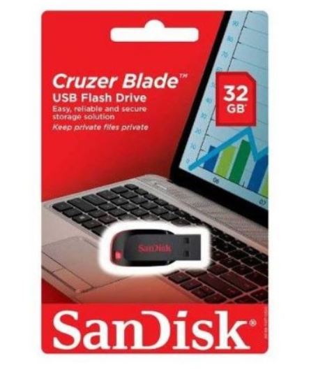 Sandisk Cruzer Blade 32 Gb Usb Flash Bellek SDCZ50-032G-B35
