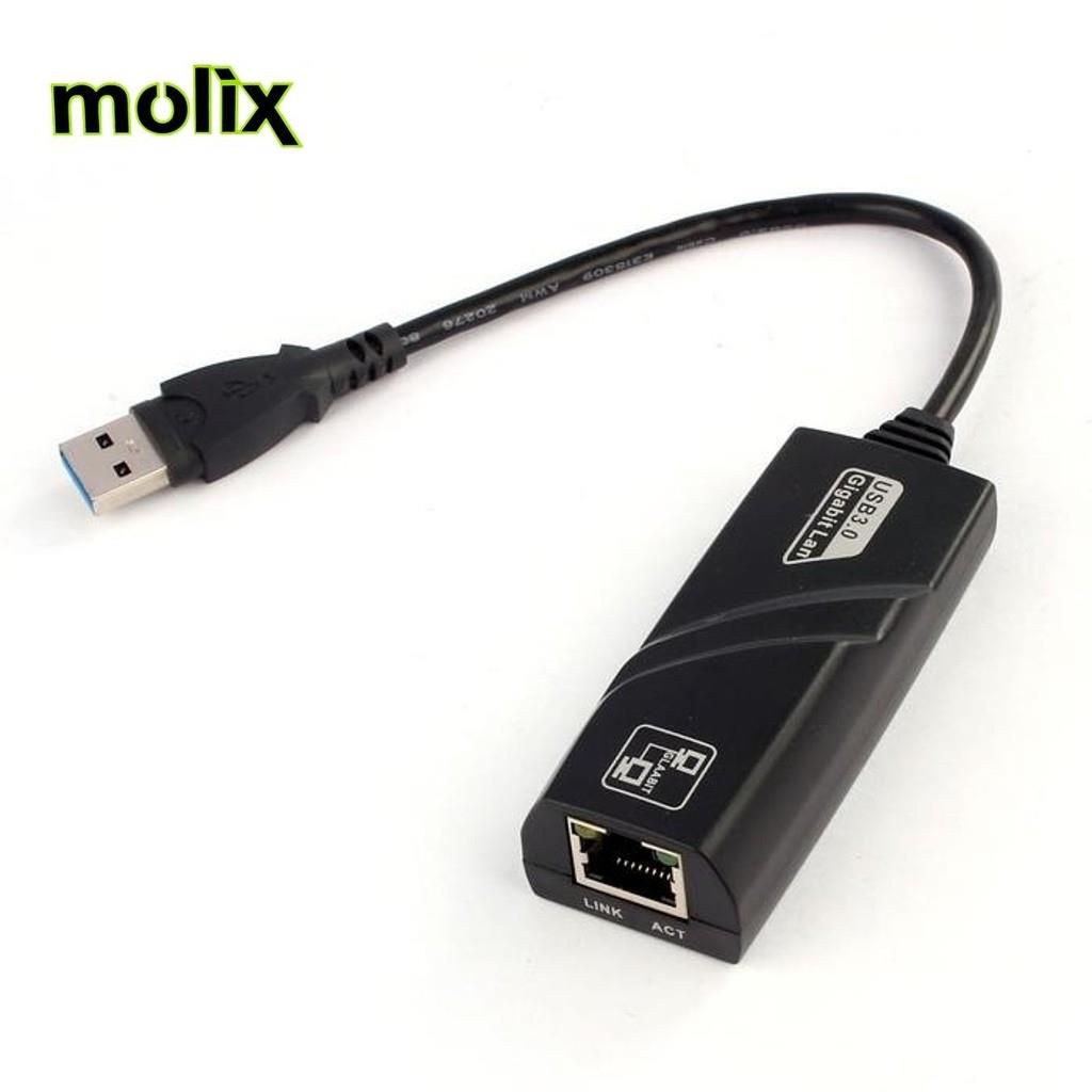 Molix USB 3.0 Gigabit To Ethernet Çevirici Dönüştürücü