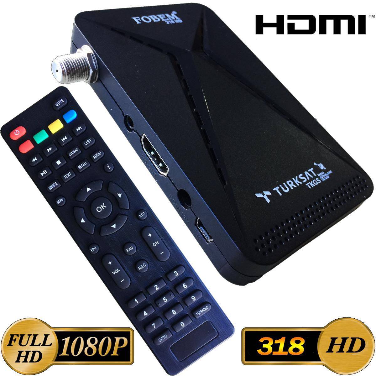Full Hd 1080P Mini Uydu Alıcısı HDMI MP3 Audio 2019 Model Fobem