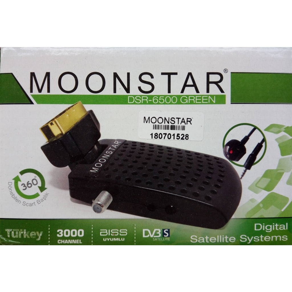 Moonstar DSR-6500 GREEN Mini Scart Uydu Alıcısı