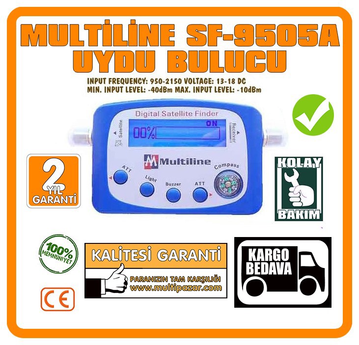 MULTILINE SF-9505A UYDU YÖN BULUCU SATFİNDER