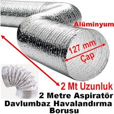 Alüminyum Baca Borusu - Telli Boru  2Metre