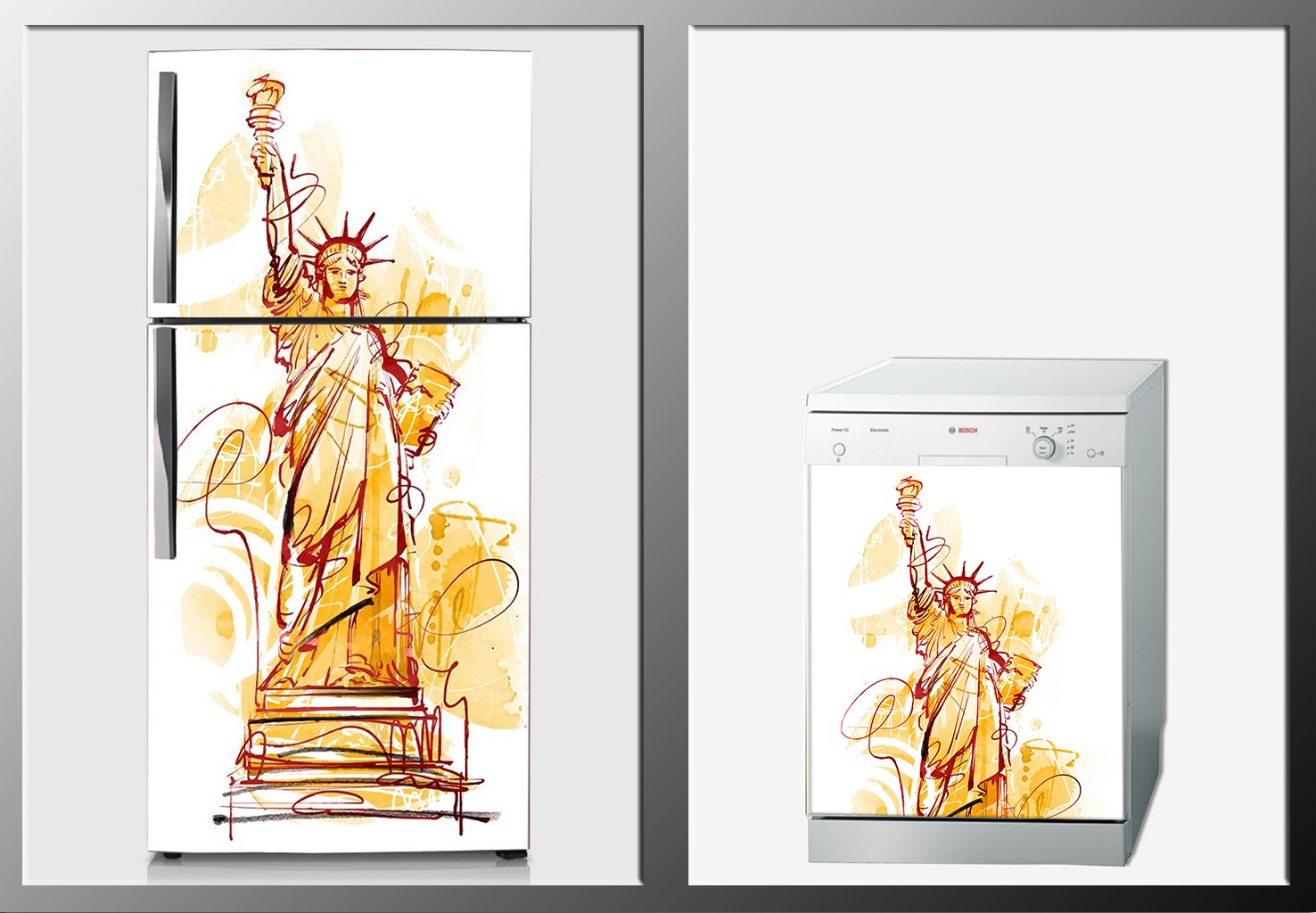 ArtWall Beyaz Eşya İllustrasyon Sticker ArtWall Beyaz Eşya İllustrasyon Sticker