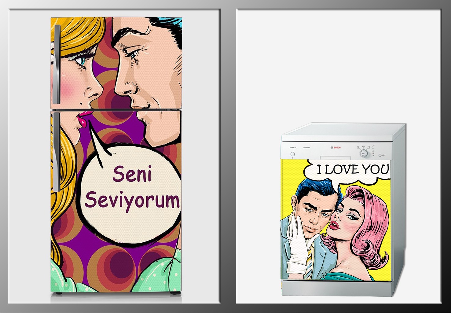 ArtWall Beyaz Eşya PopArt Sticker ArtWall Beyaz Eşya PopArt Sticker