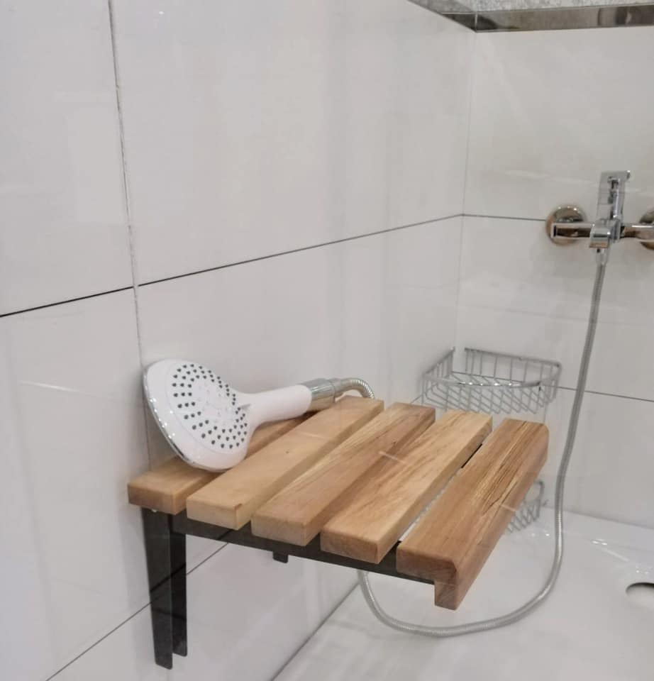 DUVARA MONTE KATLANABİLİR AHŞAP DUŞ OTURAĞI A02 Fiyatları ve Özellikleri
