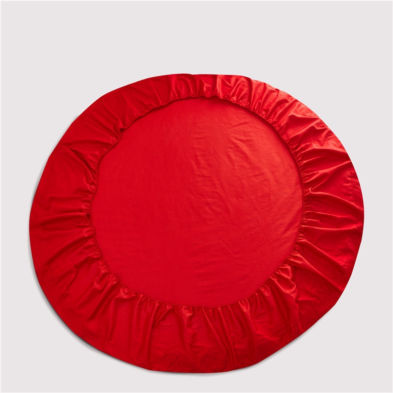 AquaHome Yuvarlak Lastikli Çarşaf Seti - Kırmızı - 230cm