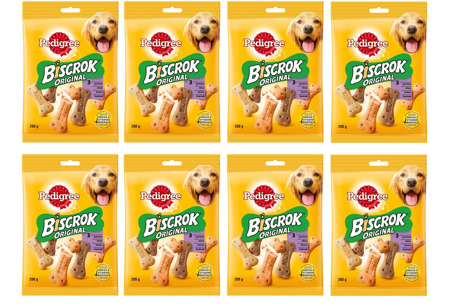 Pedigree Biscork Multi Mix Köpek Ödül Maması Bisküvi 200 gr 8 Adt